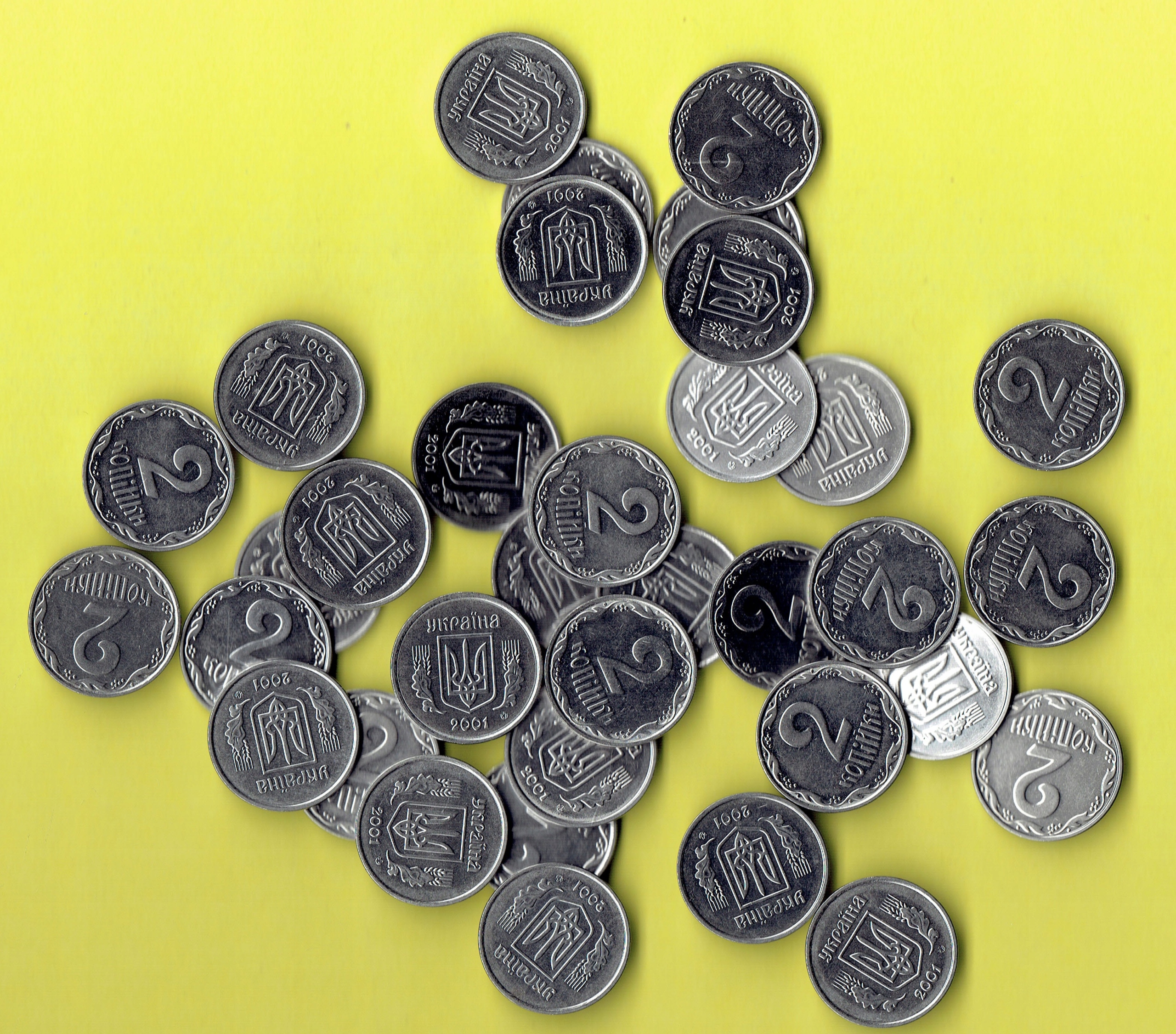 Ukraina 2 Kopiejki 2001 r.