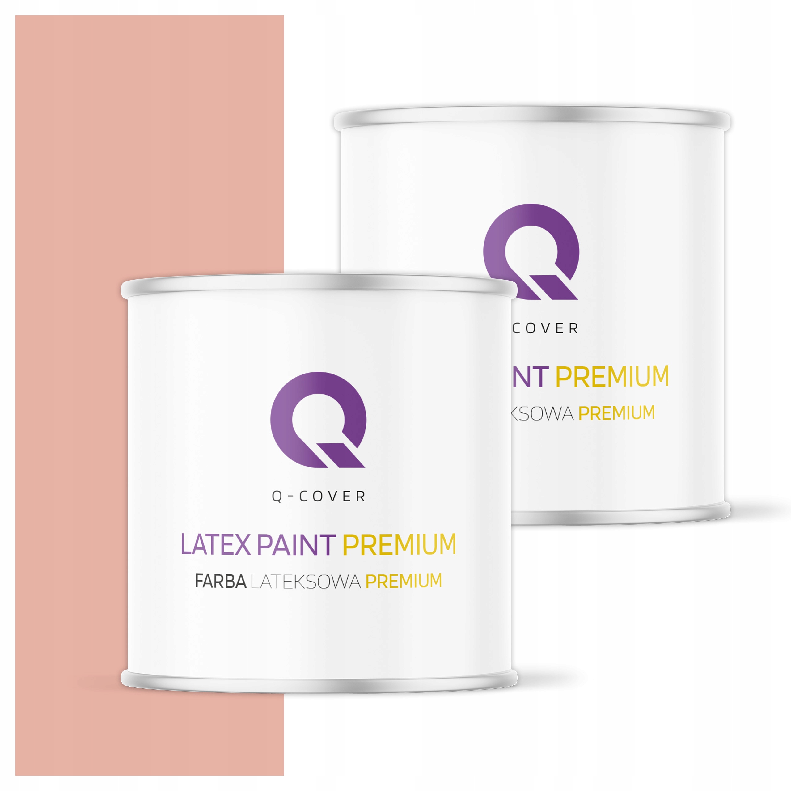 Plamovzdorná farba Umývateľná na steny stropov 2L Hlboká matná lososová svetlá