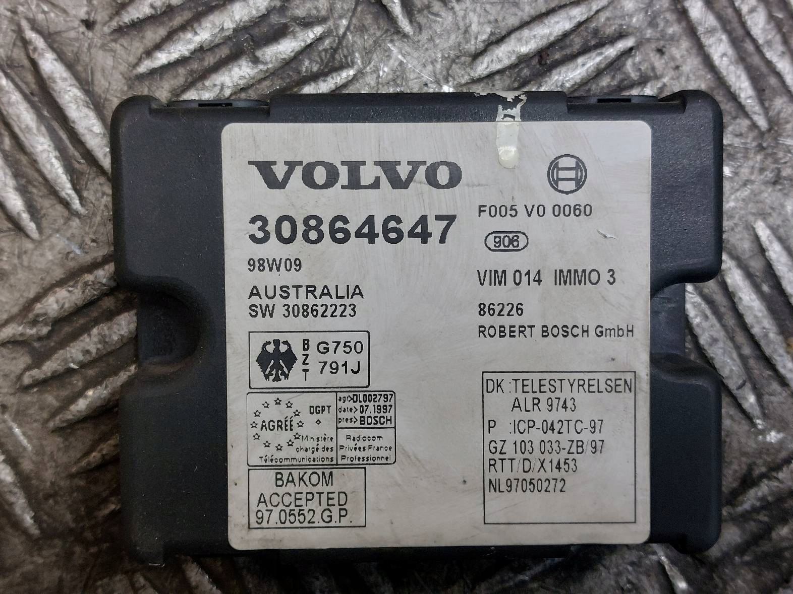 Montaggio STARTOWY VOLVO S40 e 30864275 30864647