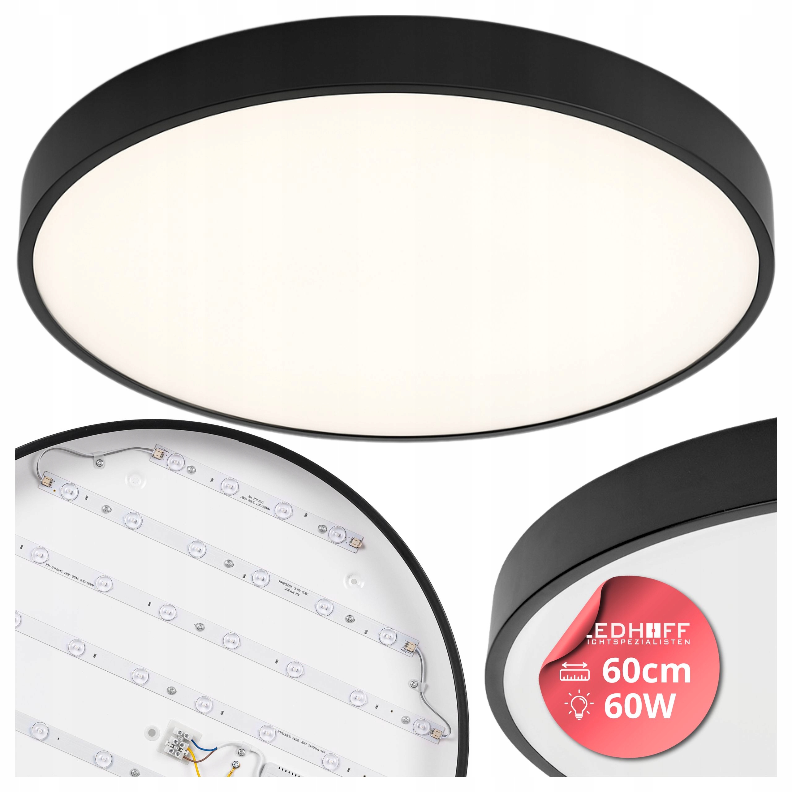 stropní svítidlo Led stropní svítidlo nástěnný 60 cm Kulatý 60W 4000K panel 6000lm