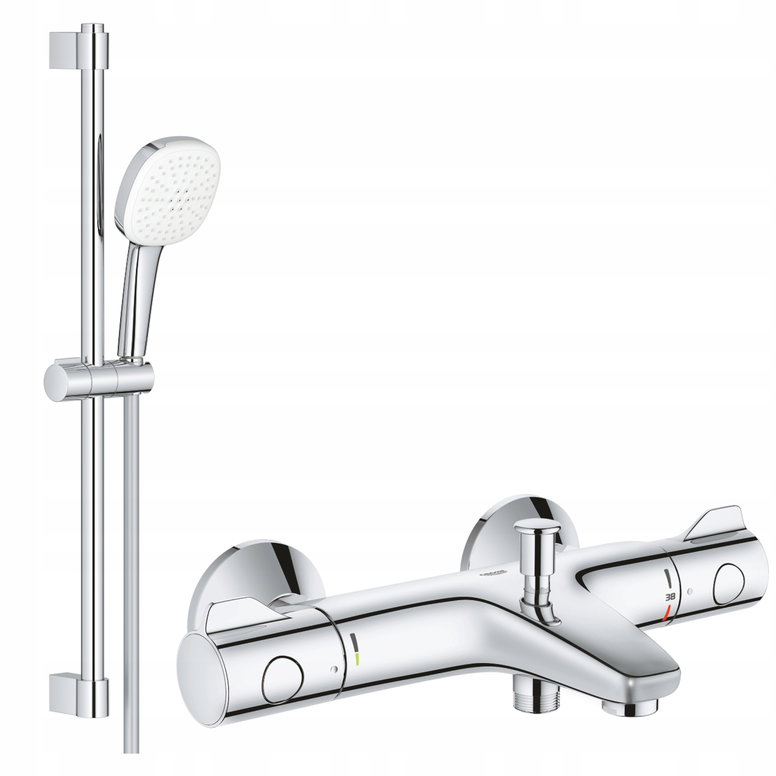 Sprchová Sada Pro Vanovou Baterii S Termostatem Grohe, Nástěnná
