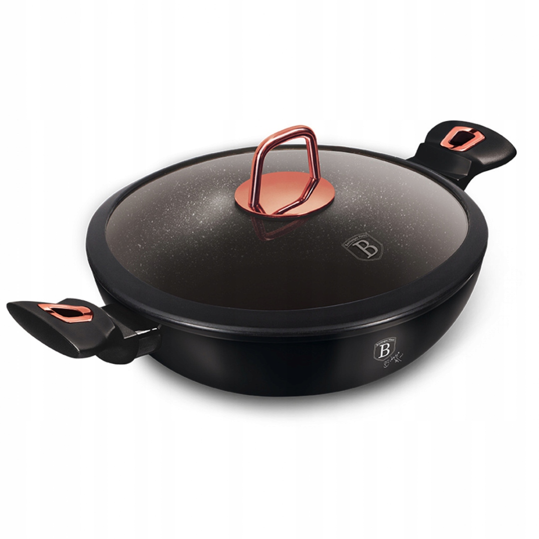 Wok Granitový 30 cm Berlinger Haus BH-7112 Black Rose