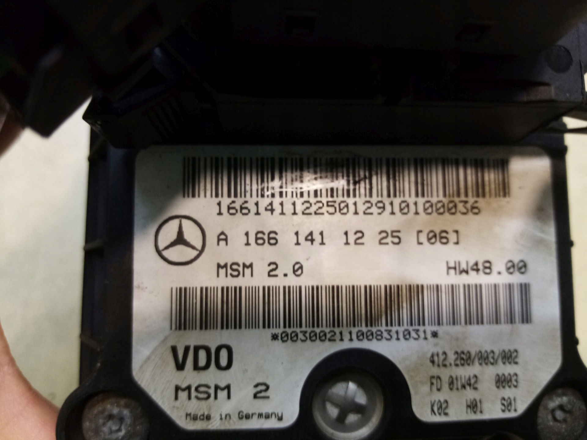 throttle flap MERCEDES W168 1.6