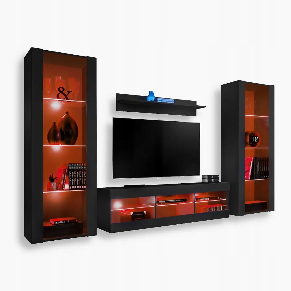 komodee Tivoli Grande Rtv súprava do obývačky čierna Rgb Led