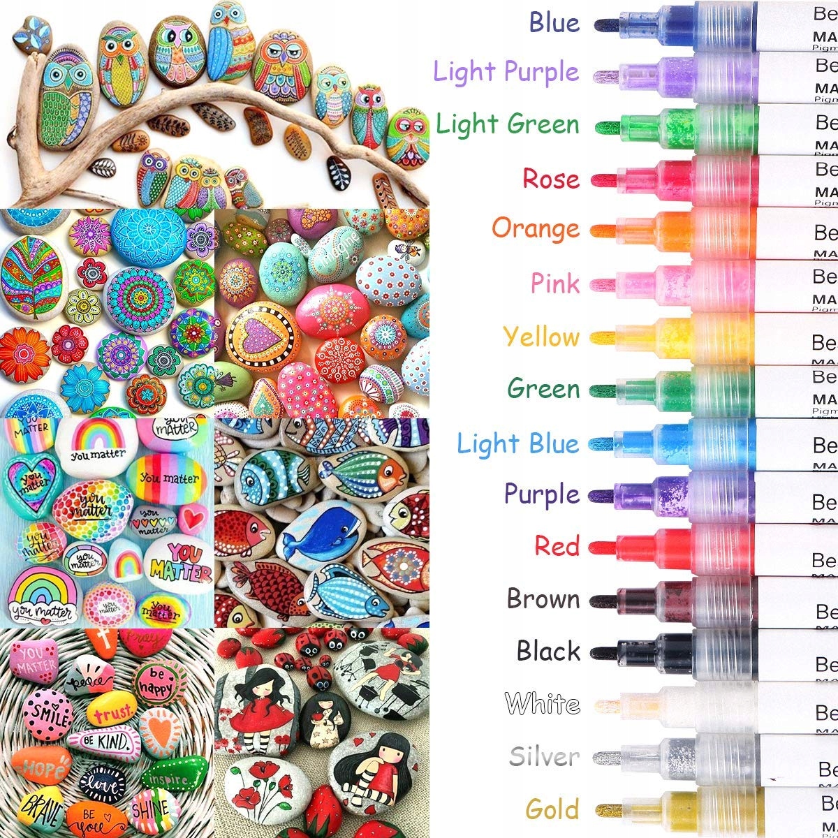 Pisaki Flamastry Pro Markery AKRYLOWE Promarkery