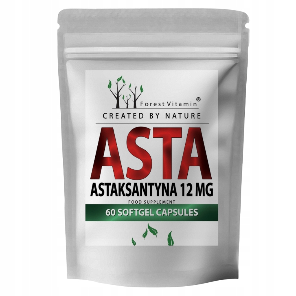 FOREST VITAMIN ASTAKSANTYNA 12 mg 60 KAPS METABOLIZM KRĄŻENIE SERCE WZROK