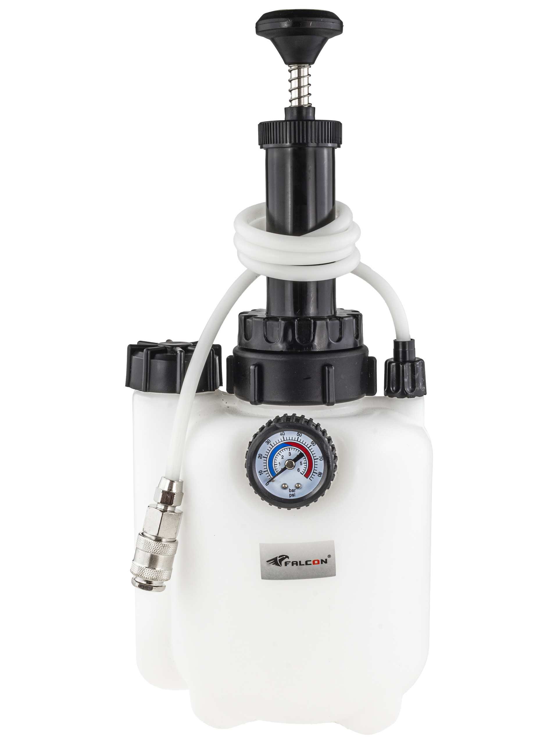 Přístroj na výměnu brzdové kapaliny, úhlová spojka 2,5 l, 2 bar