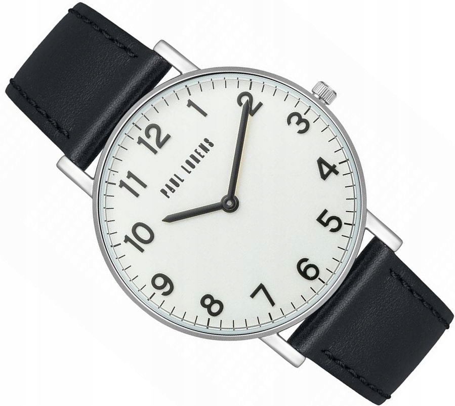 Klasické Pánské Hodinky Paul Lorens Pl 11989A5-3A1 Bílé Slim Na Pásku 40 mm