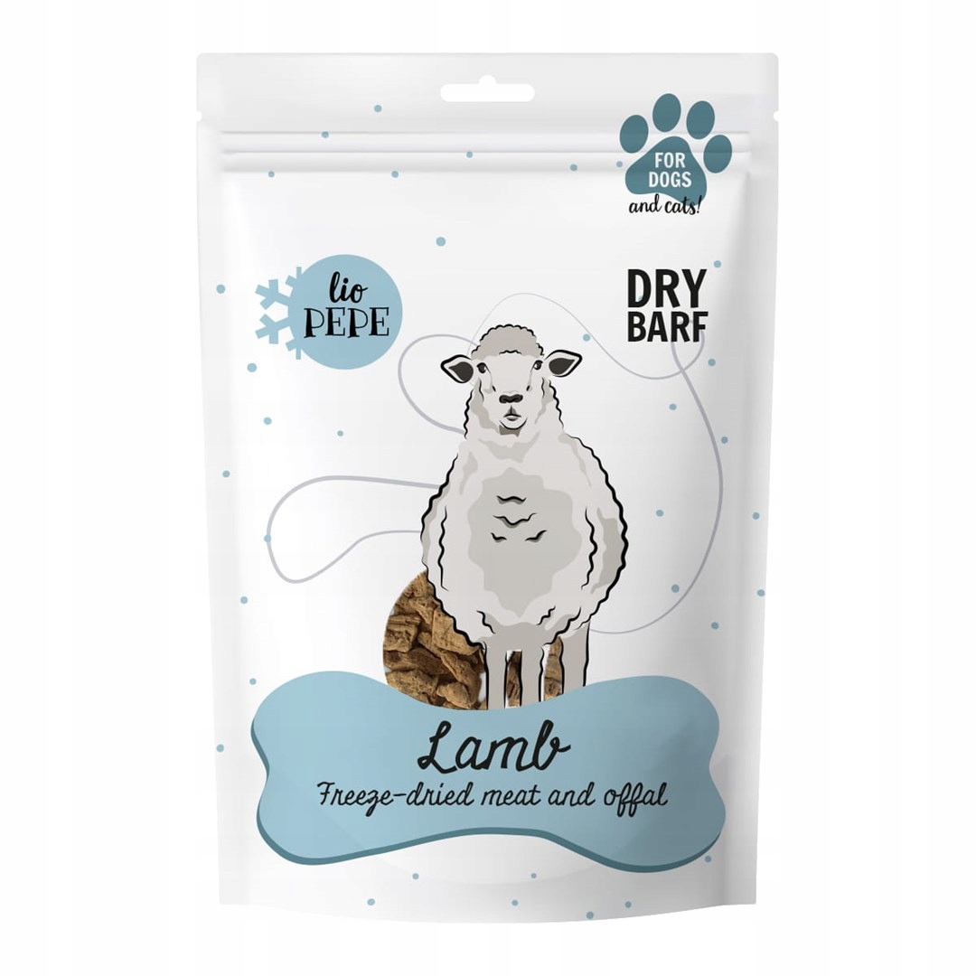 Levně Paka Zvířátka Lio Pepe Pamlsek Lamb (jehněčí plíce) XL 90 g