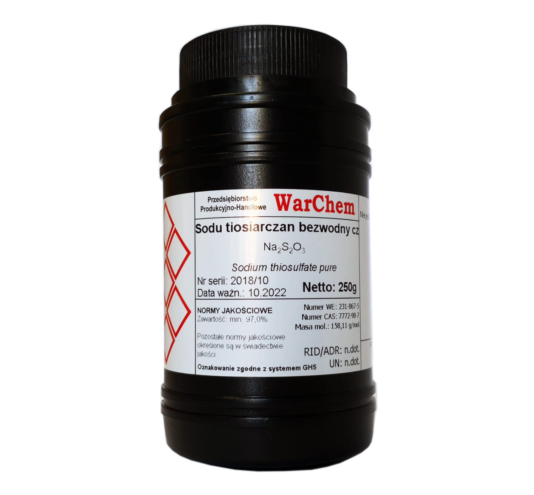 

Tiosiarczan Sodu bezwodny 250g Warchem [56485]