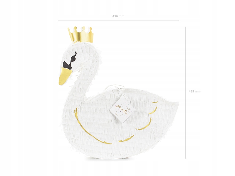 Piniata na Urodziny Pinata ŁABĘDŹ na roczek Wzór Łabędź