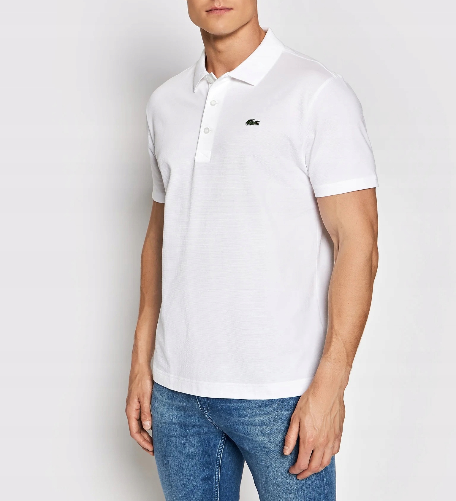 Lacoste Pánská polokošile bílá vel 3XL