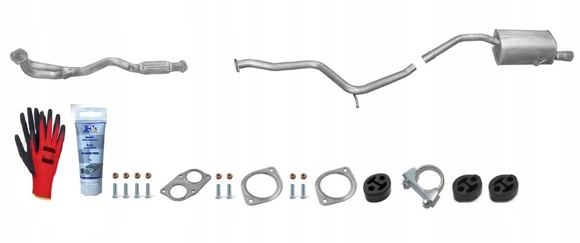 Alfa Romeo 156 1.6 1.8 2.0 Twin Spark 16V (1997-2006) sada tlumičů bonus