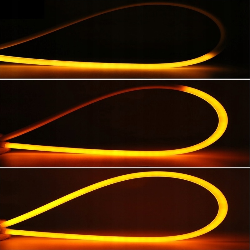 Lampy dzienne DRL LED kierunki dynamiczne 12V Installation side front