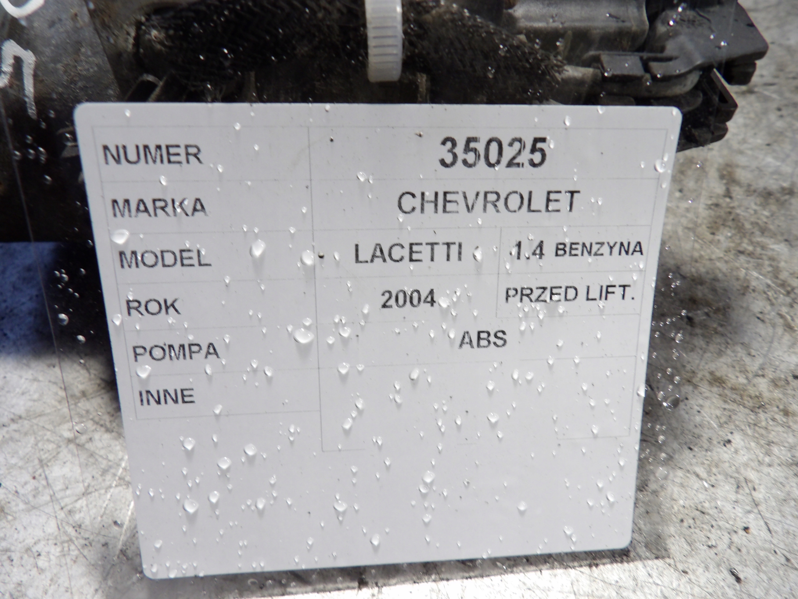 Chevrolet Lacetti Pompa ABS 0265216874
