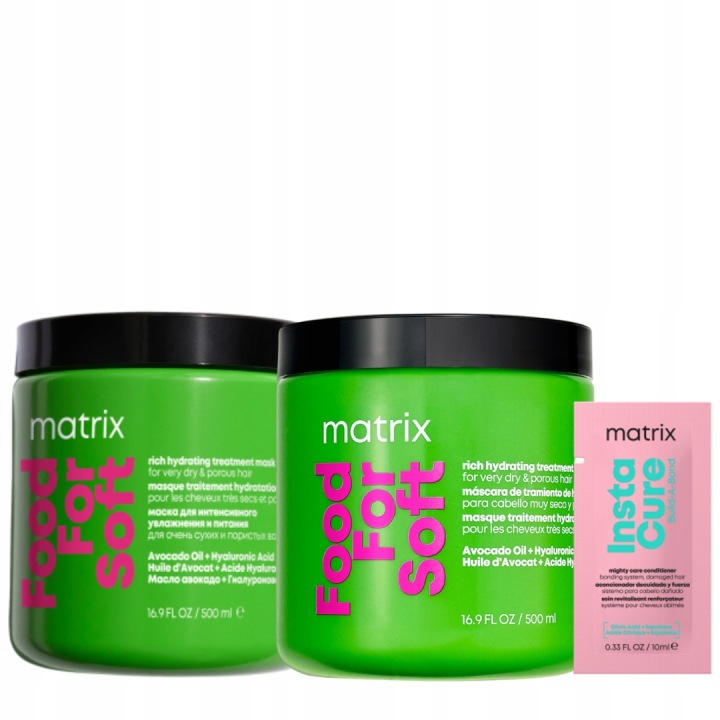 Matrix Food For Soft silně hydratační maska pro suché vlasy 2x500 ml