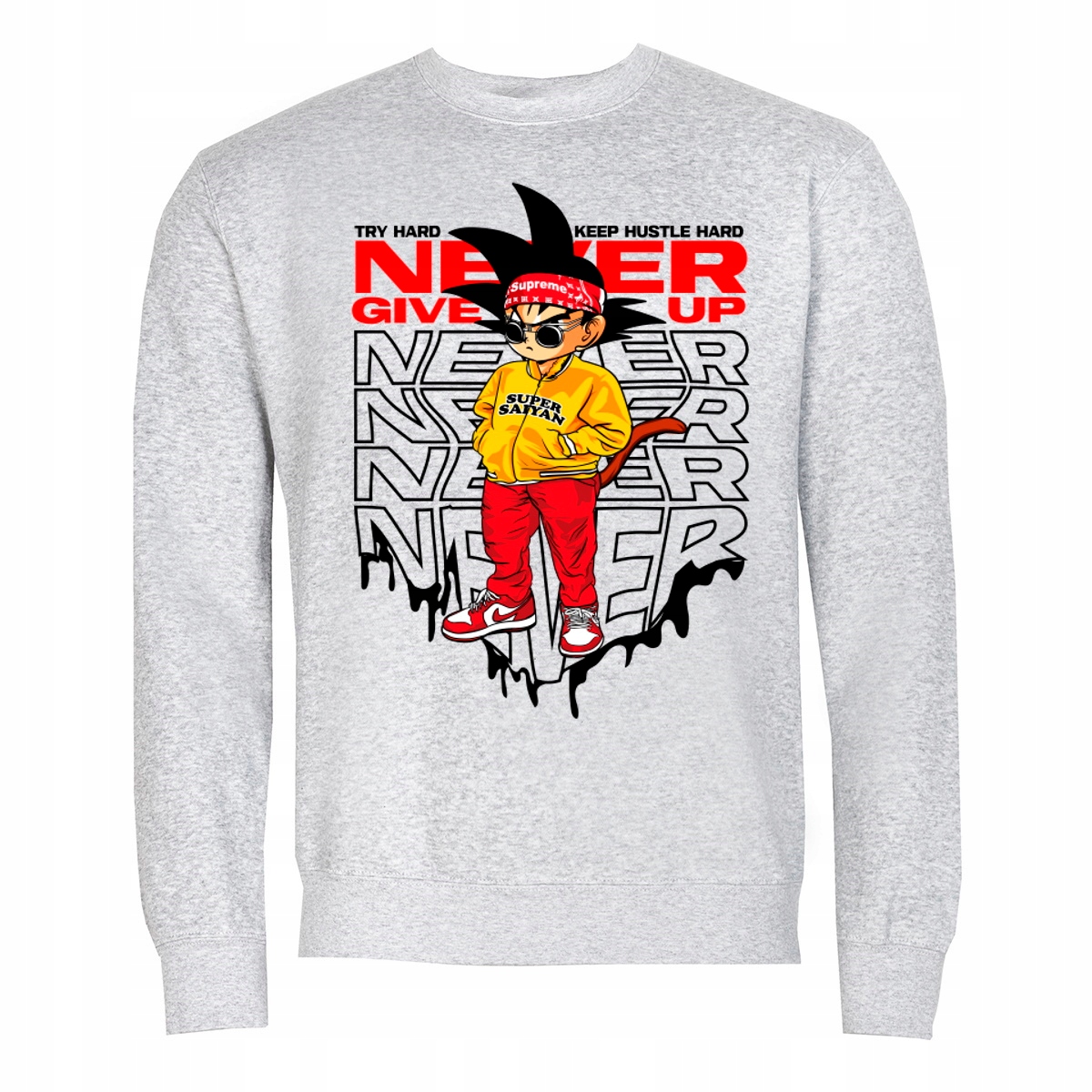 

Męska Bluza Dragon Ball Manga Never Give Up