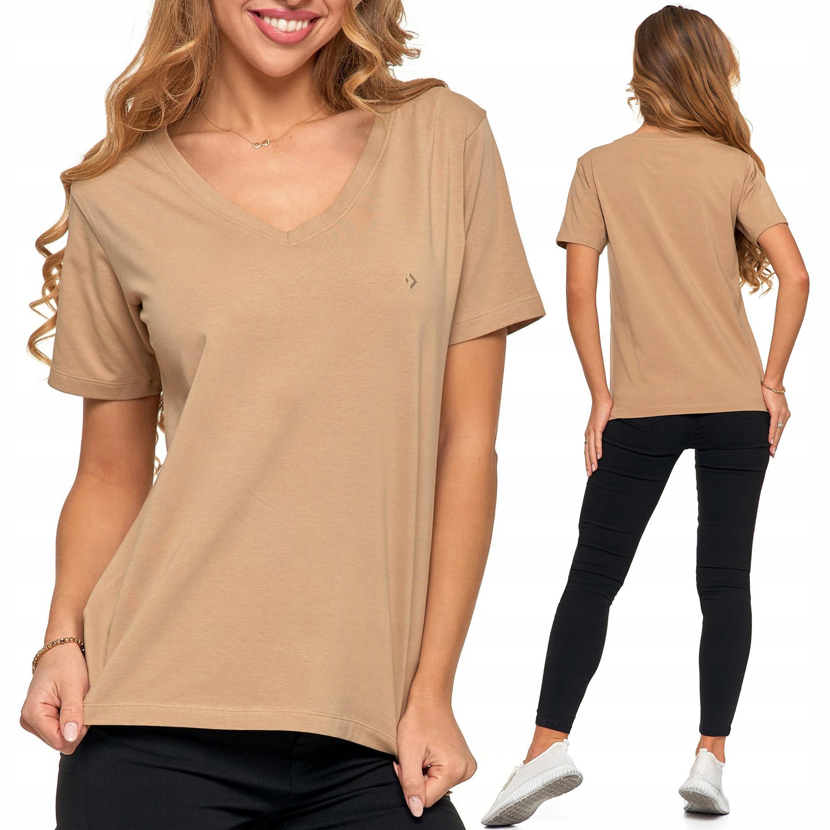 Tričko Výstřih V Bavlna Premium Moraj XXL