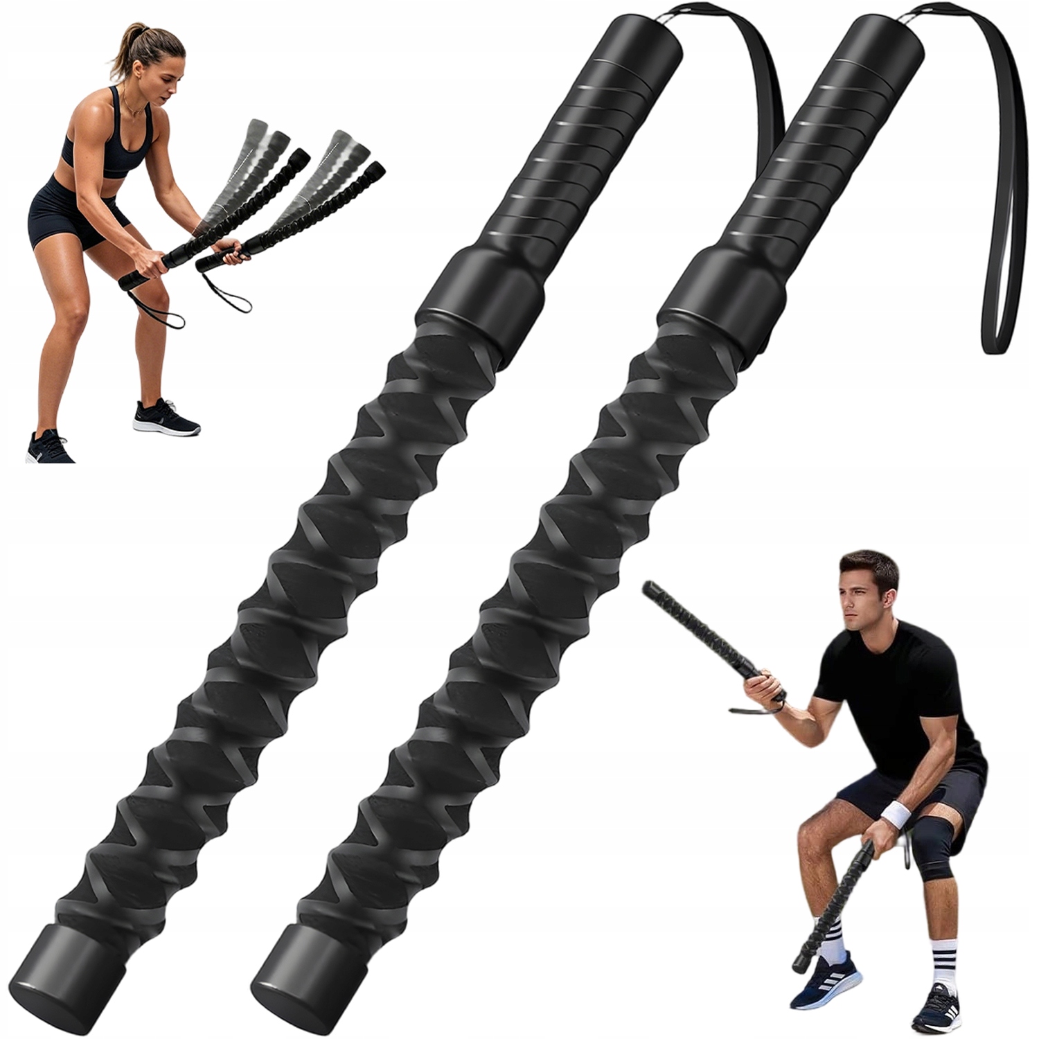 Battle Rope Lina Lina Do Ćwiczeń 2 Szt Przenośny Do Użytku Na Zewnątrz