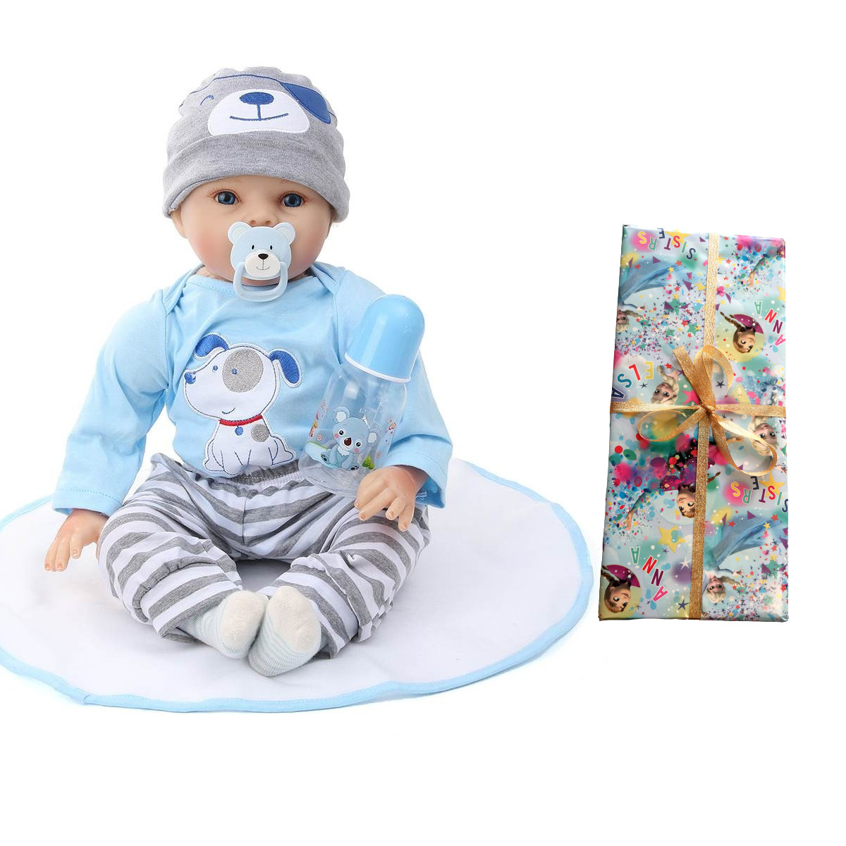 РЕАЛИСТИЧНАЯ КУКЛА АКСЕССУАРЫ ВЫСОКОЕ КАЧЕСТВО 55СМ ПЛ