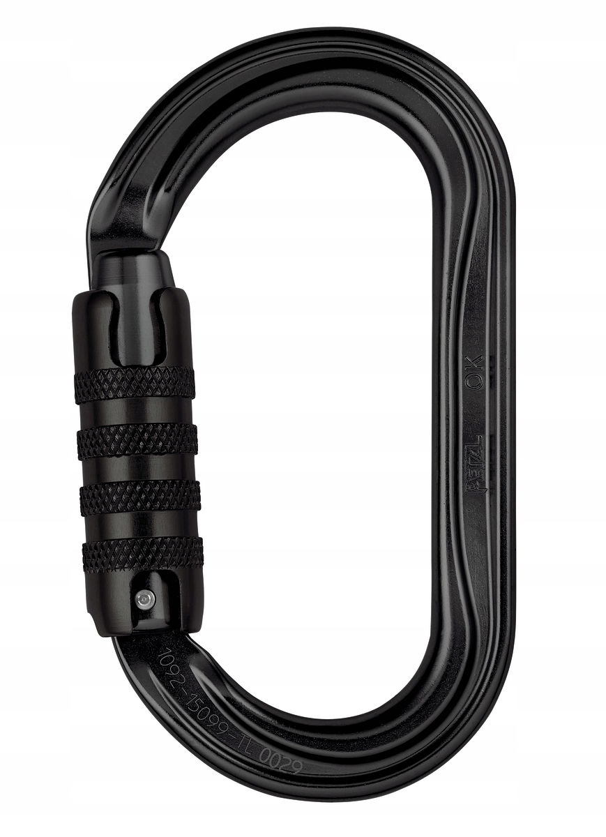Karabina Petzl Ok Triact lock Black