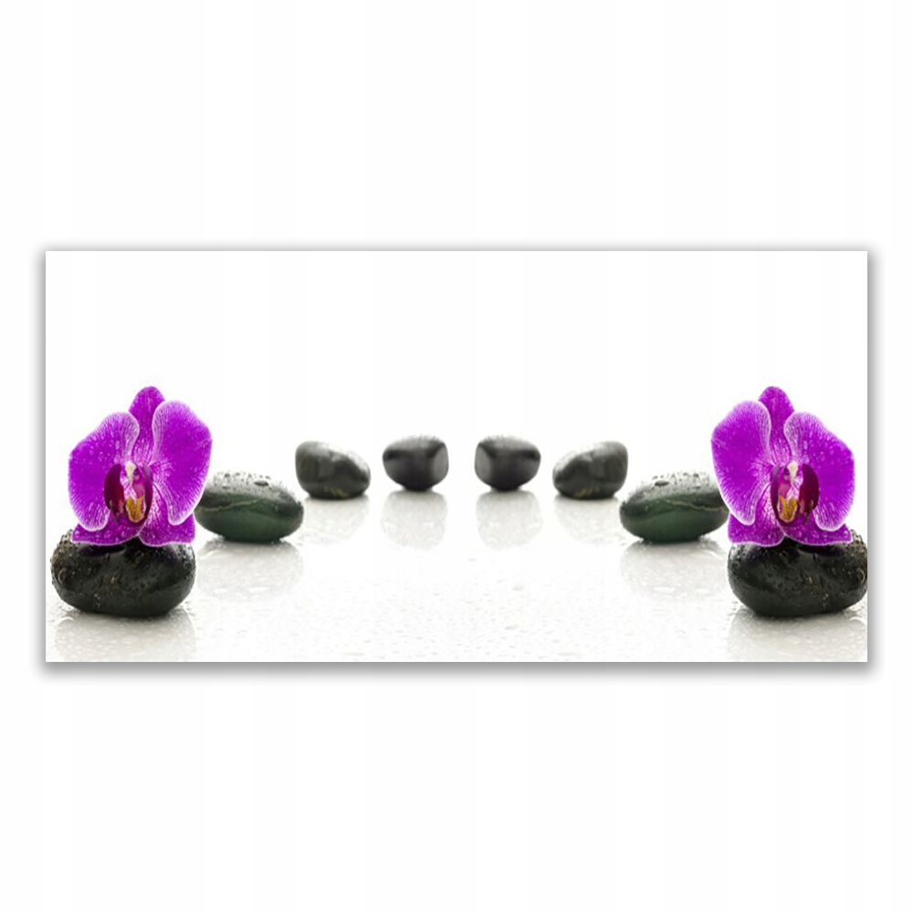 

Fotoobraz ścienny 120x60 Kwiat Storczyki Kamyczki