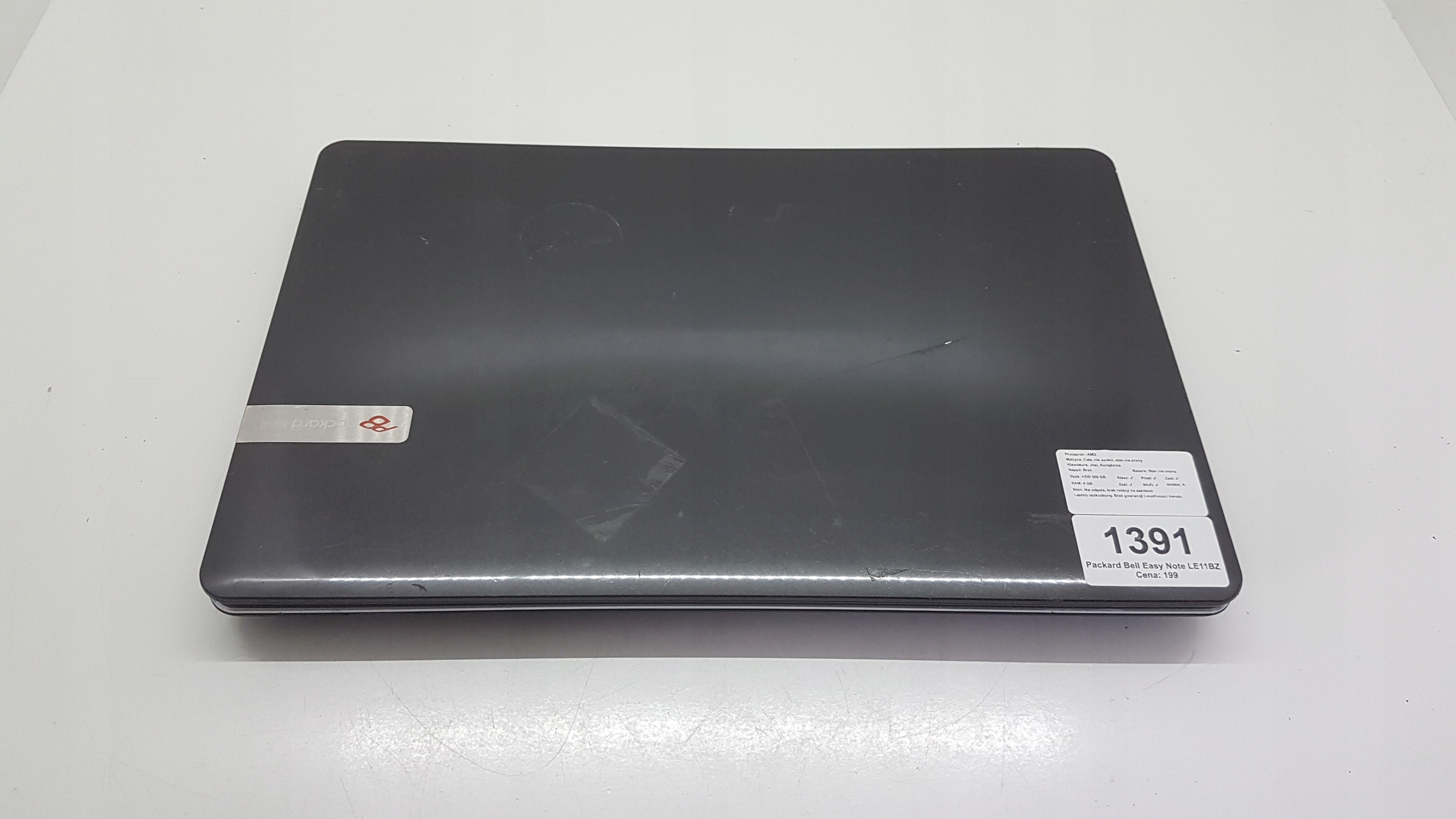 Notebook Packard Bell Easy Note LE11BZ (1391)