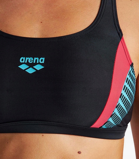 Strój kąpielowy dwuczęściowy ARENA Threefold Two Pieces czarny r.40 Kolekcja W Threefold