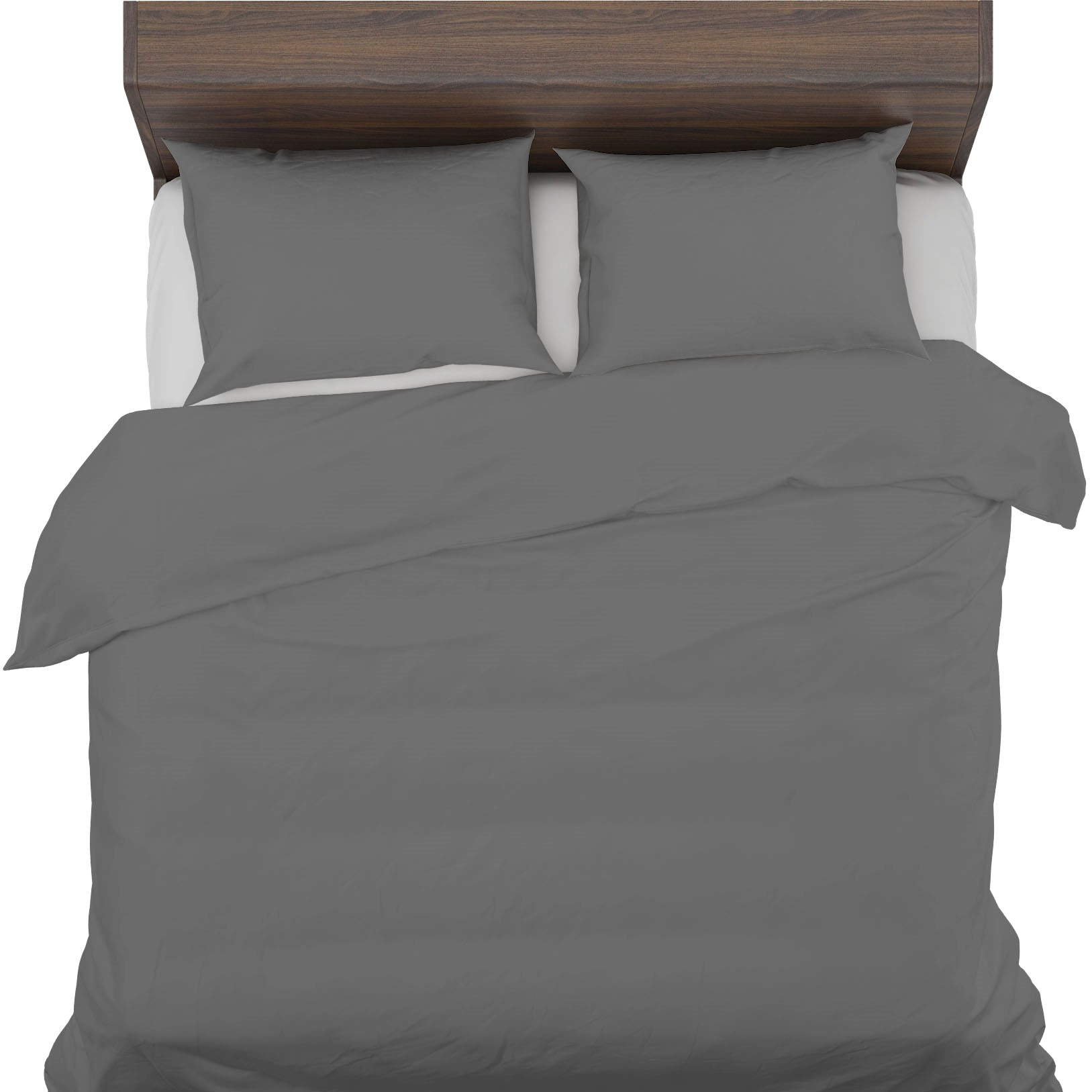 Pościel antyalergiczna 200x200+2x70x80 100% Naturalna Bawełna Szary