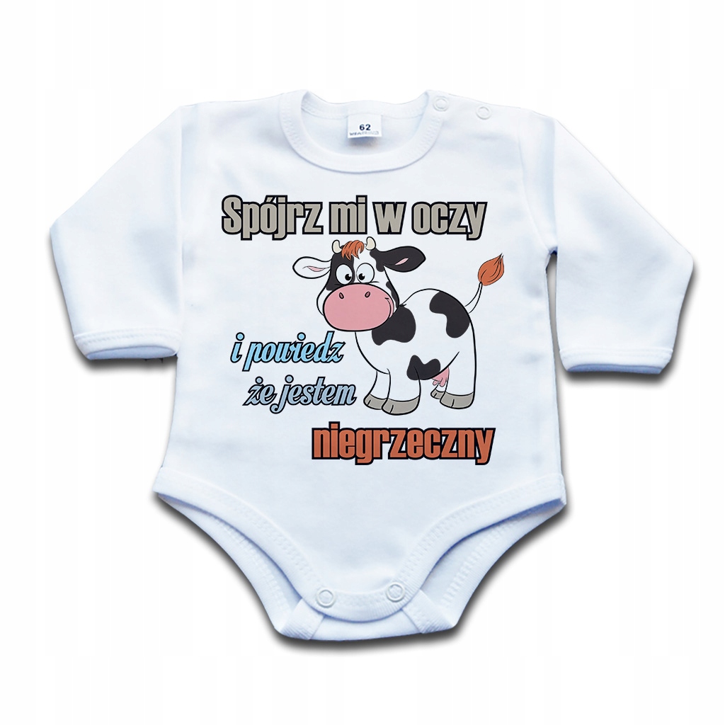 

Body z napisem Spójrz mi w oczy Bodziak - 74 dł