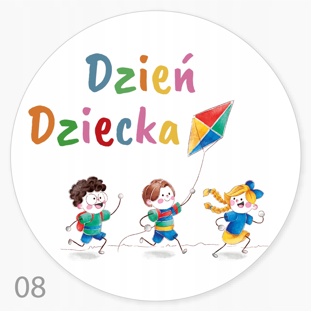 

Naklejki Dzień Dziecka szkoła balony zabawki 48szt
