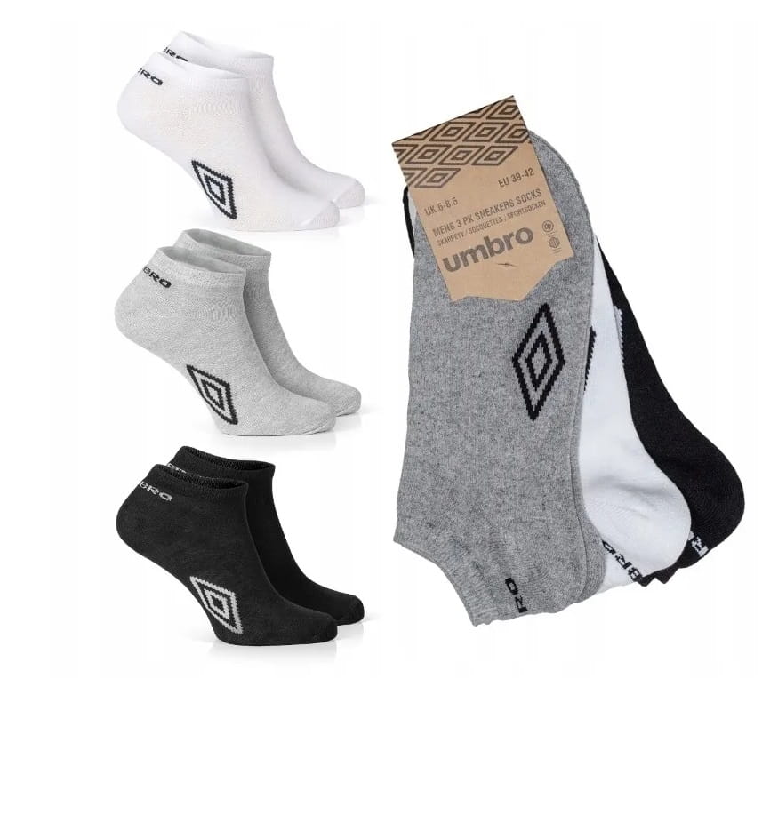 Skarpety stopki Umbro 35-38 wielokolorowy