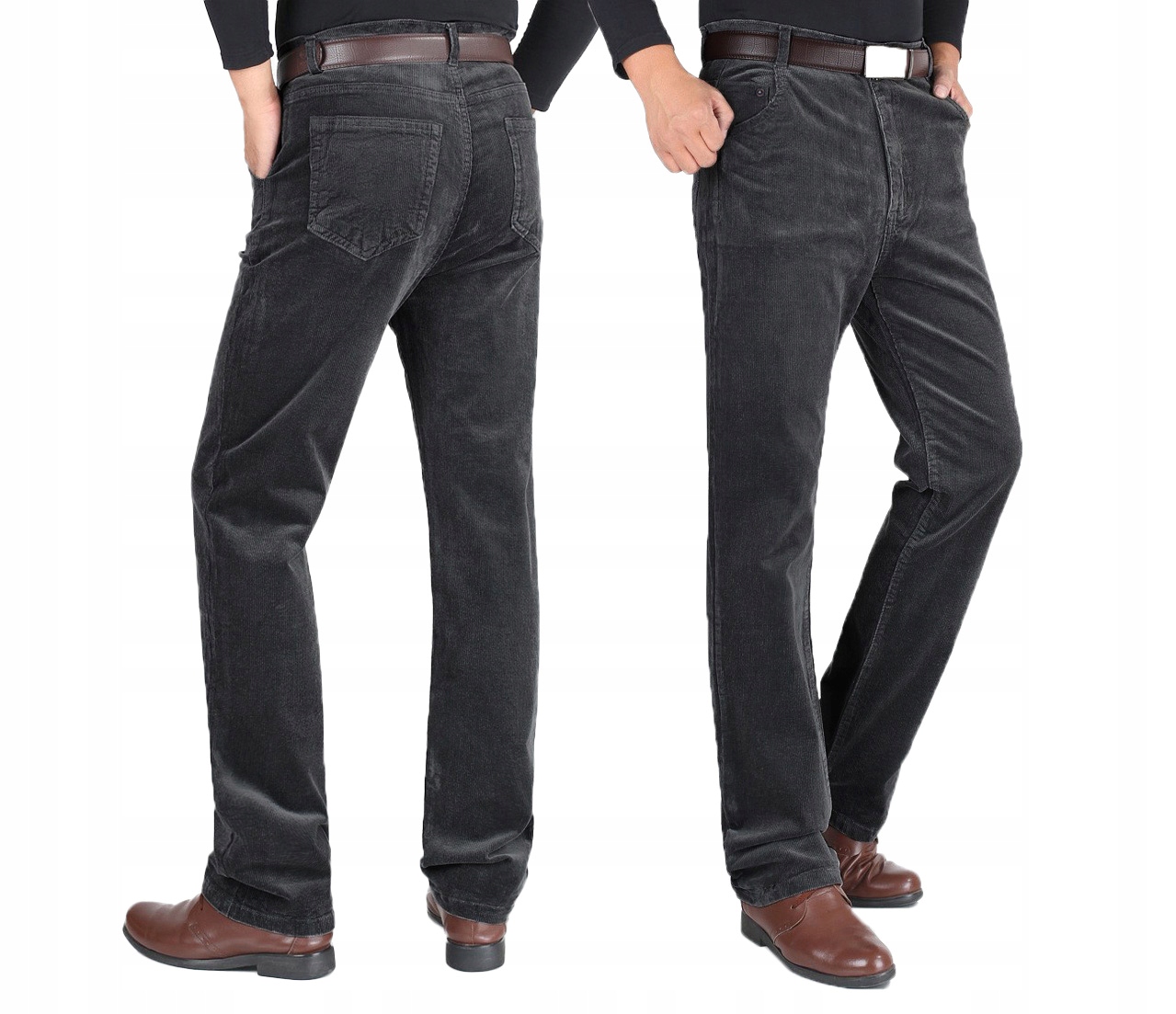 

Spodnie Sztruksowe Męskie Taner 110 cm/32 stalowe