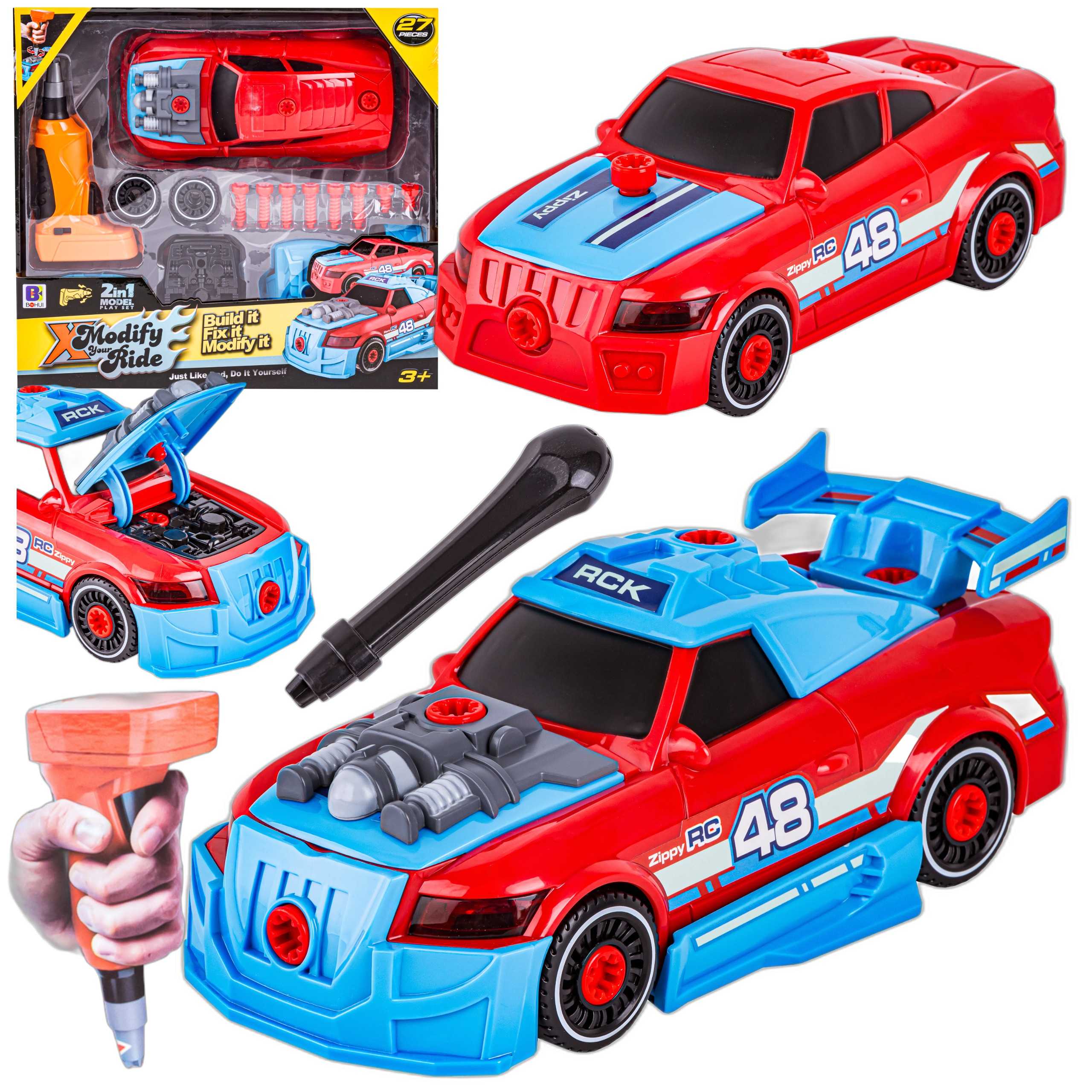 Samochód DO ROZKRĘCANIA Skręcania Auto TUNING 2w1 Sportowe Wkrętarka Śruby