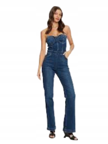 Guess Džínová Kombinéza Pro Každodenní Nošení Na Zip 36 2_F
