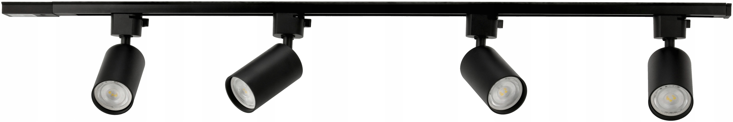 Zestaw Szynoprzewód Szyna 1m + 4x Lampa GU10 LED Maksymalna moc pojedynczego źródła światła 10 W