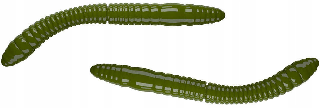 Przynęta Fatty D'Worm 65mm, smak: serowy, kolor: olive, słoik 10 szt.