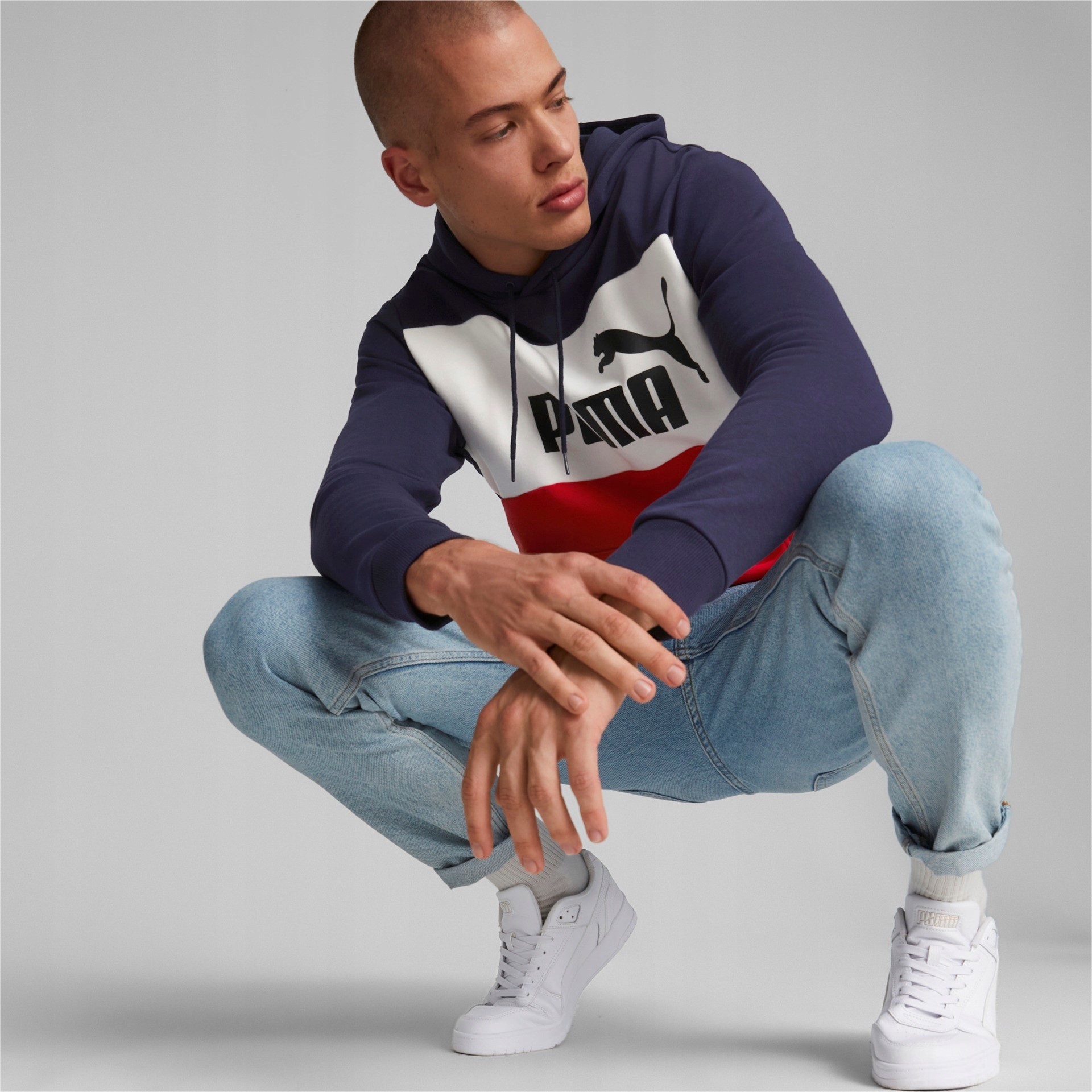Puma bluza męska z kapturem Colorblock Hoodie L Kolekcja PUMA