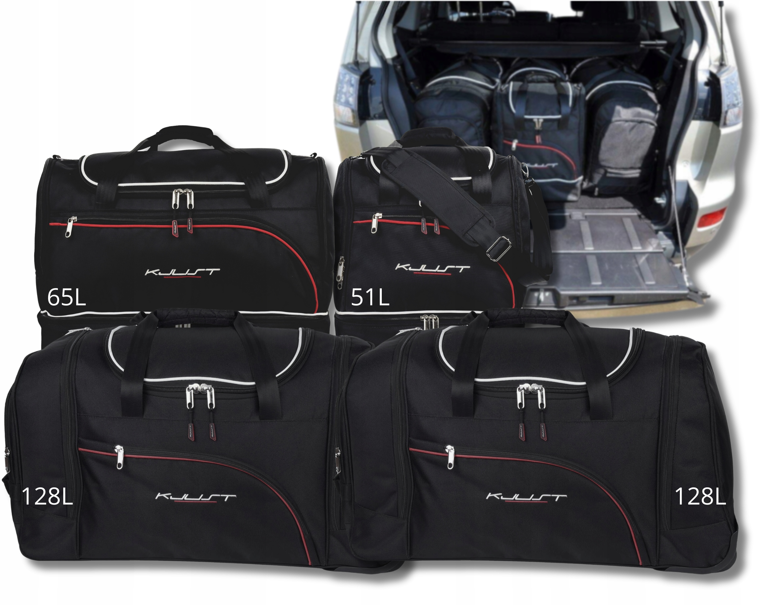 Cestovná Taška Do Kufru Mitsubishi Outlander 2006-2012 4 ks