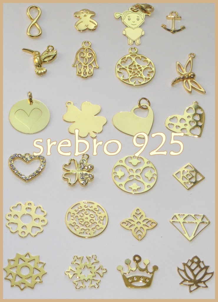 Wisiorek zawieszka CELEBRYTKA CHARMS srebro 925 24 Motyw Kwiatek