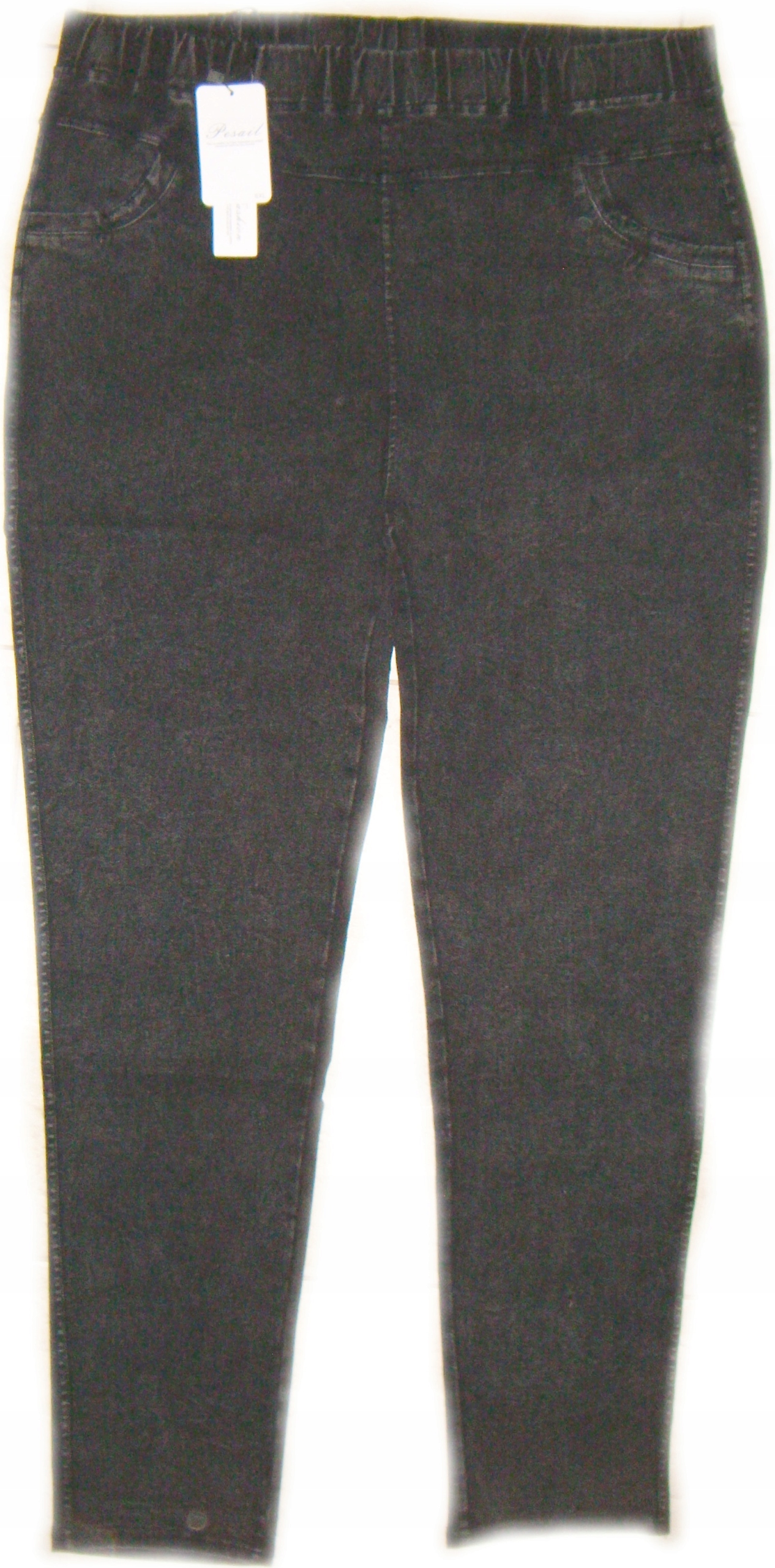 

Legginsy Spodnie Damskie Jeans Czarny Getry r.5XL