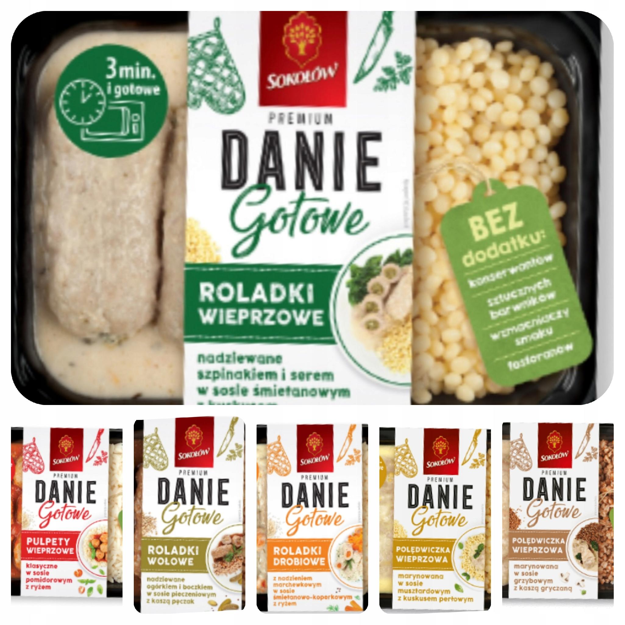 Danie Gotowe Premium Sokołów 360g Zestaw 6 szt. Get It Fit