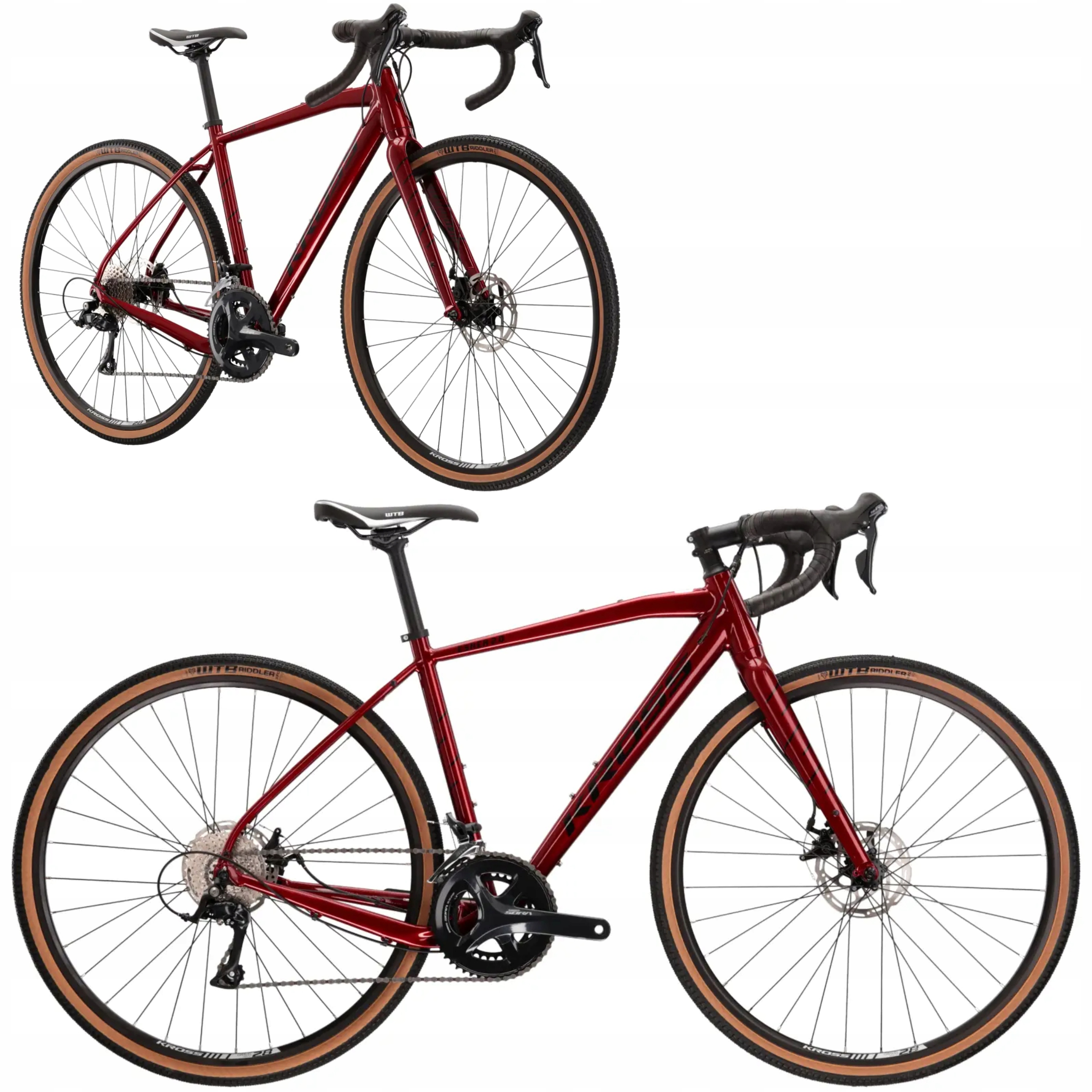 Rower Gravel 28" Kross Esker 2.0 rama S 51 cm rubinowy R25