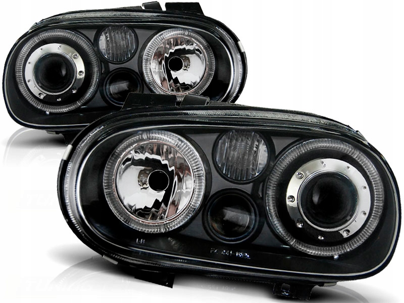 ФАРЫ РЕФЛЕКТОРЫ VW GOLF IV 4 97-03 КОЛЬЦА BLACK DEPO