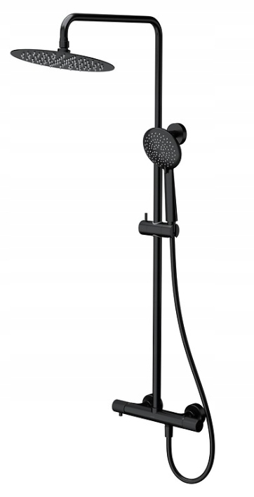 Sprchová Sloupka Zen Cersanit Černá S Termostatickou Baterií S951-783