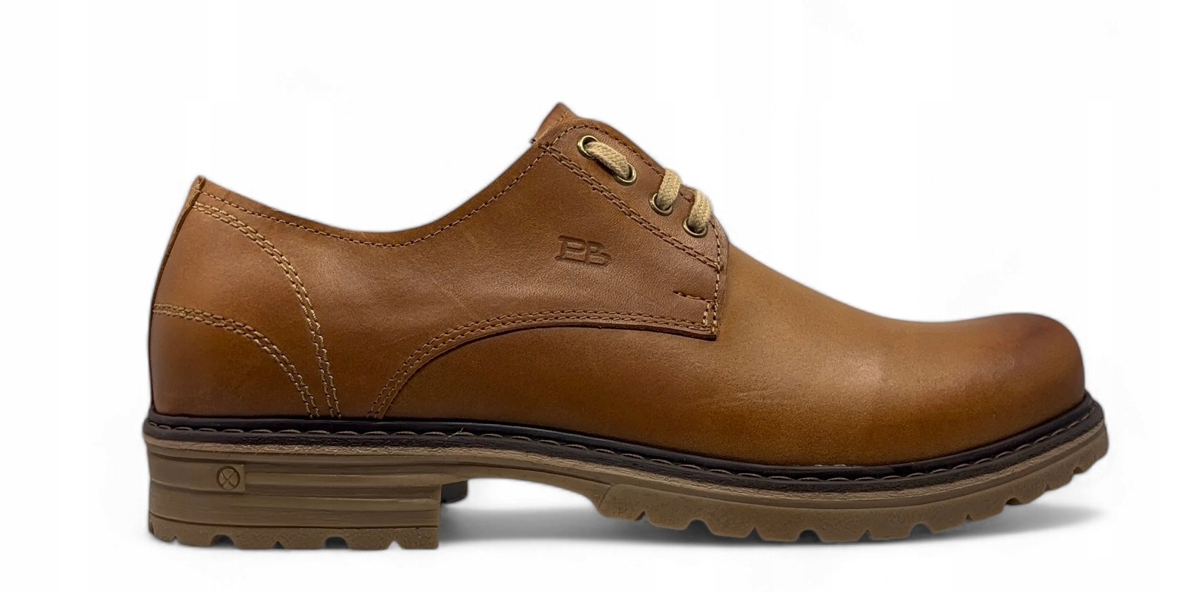 Pánské polobotky model 2120 Polbut – přírodní kůže, velikost 41