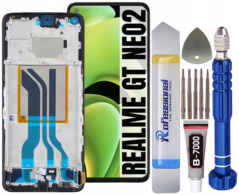 Displej Pro Realme Gt NEO2 RMX3370 Oled Displej +rámeček