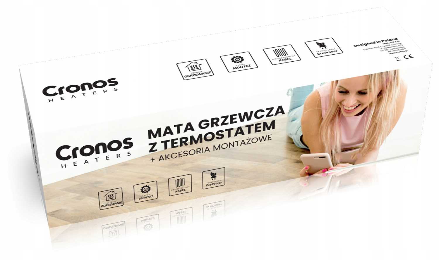 MATA GRZEWCZA GRZEJNA ZESTAW TERMOSTAT 150W 2m2 EAN (GTIN) 5904507665531