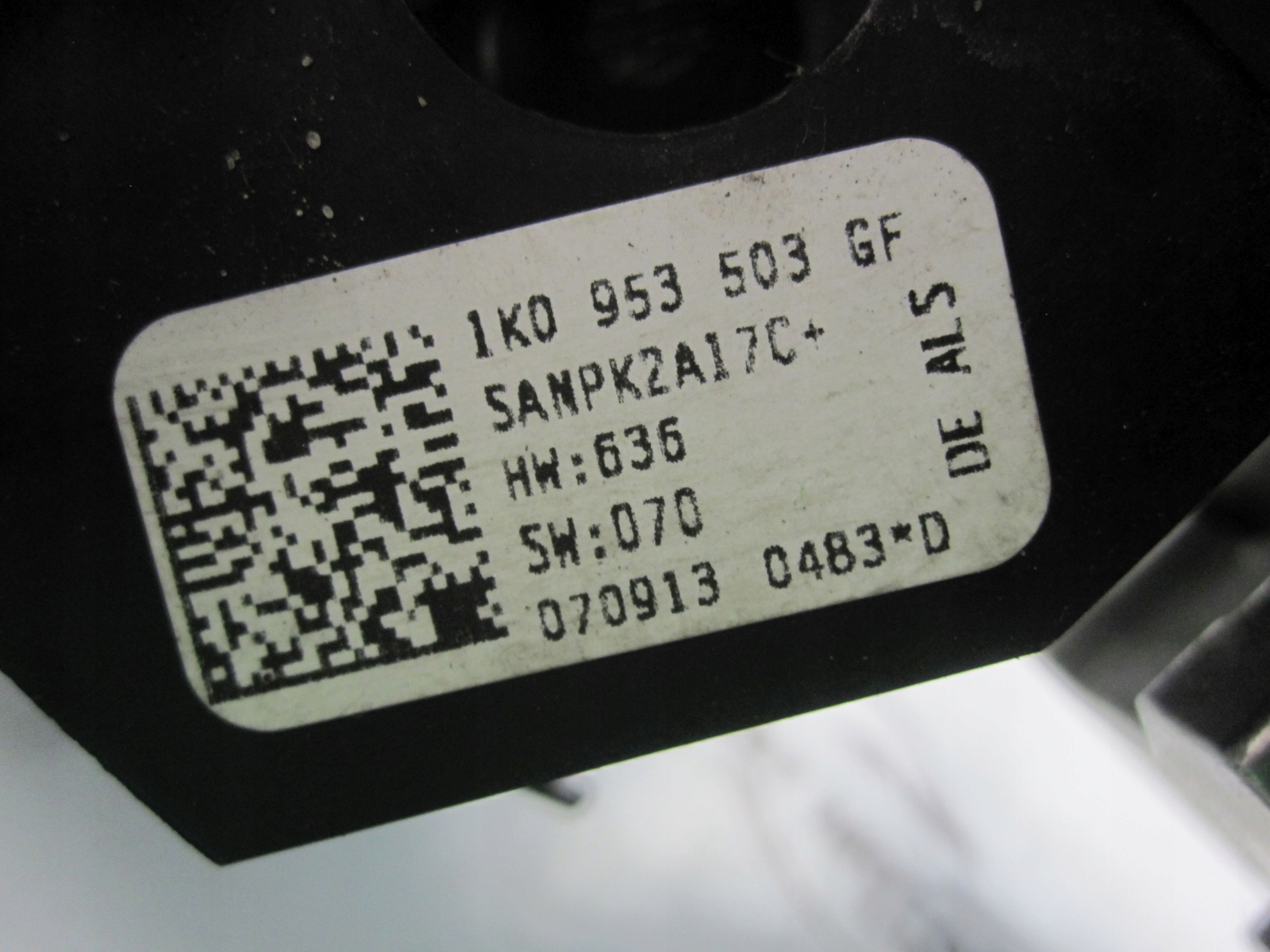 vw Golf V PLUS 07r колонка рулевая замок серцевина 1K2419502AC 1K0905865