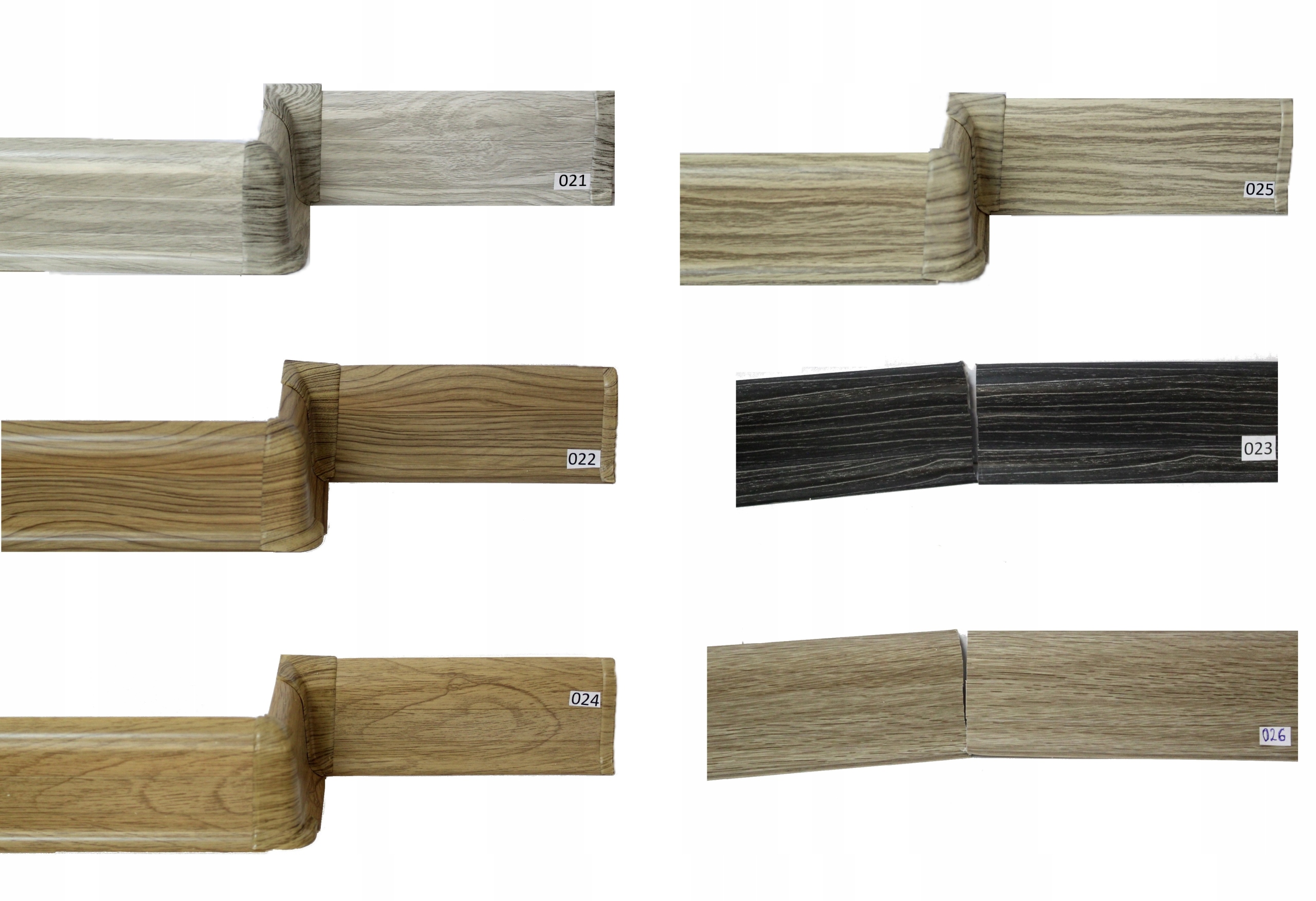 Próbki wzornik kolorów 10szt listwa przypodłogowa Rodzaj listwa